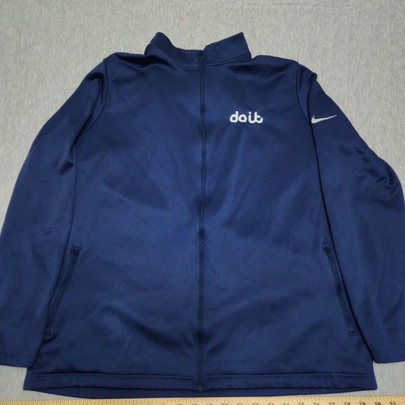 Nike Other - Nike Dri FIT Track Jacket Mens XL Extra Large Blue Full Zip Polyester Fleece